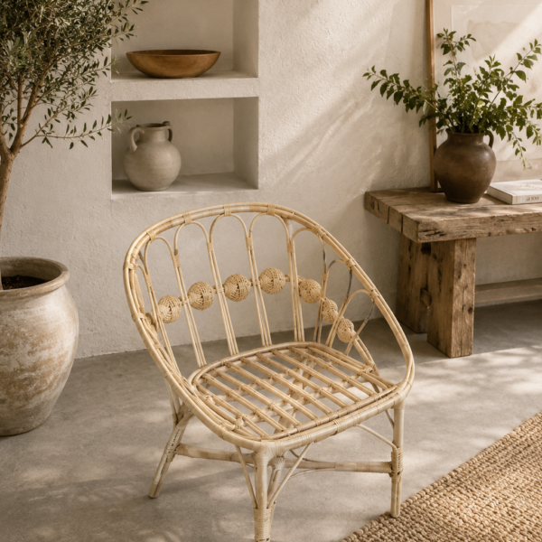 Sillón  Modelo Rulo – Mimbre | Basket Shop