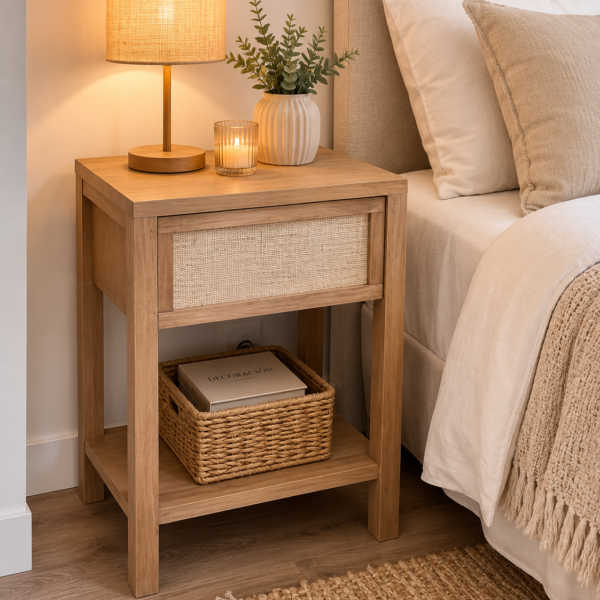 Mesa de Luz Alma 40 cm Alamo Teñido| Basket