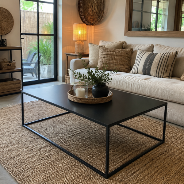 Mesa Ratona Hierro Negra– Living | Basket Shop